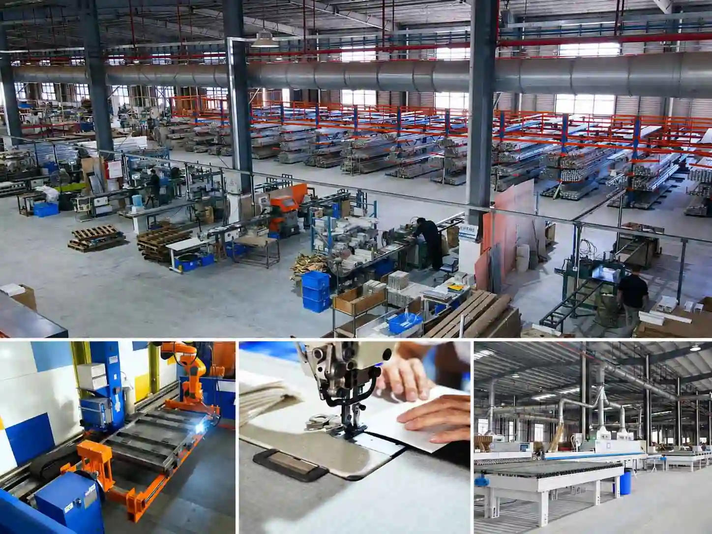 onmuse in house office furniture manufacturing across metal upholstery and panel production