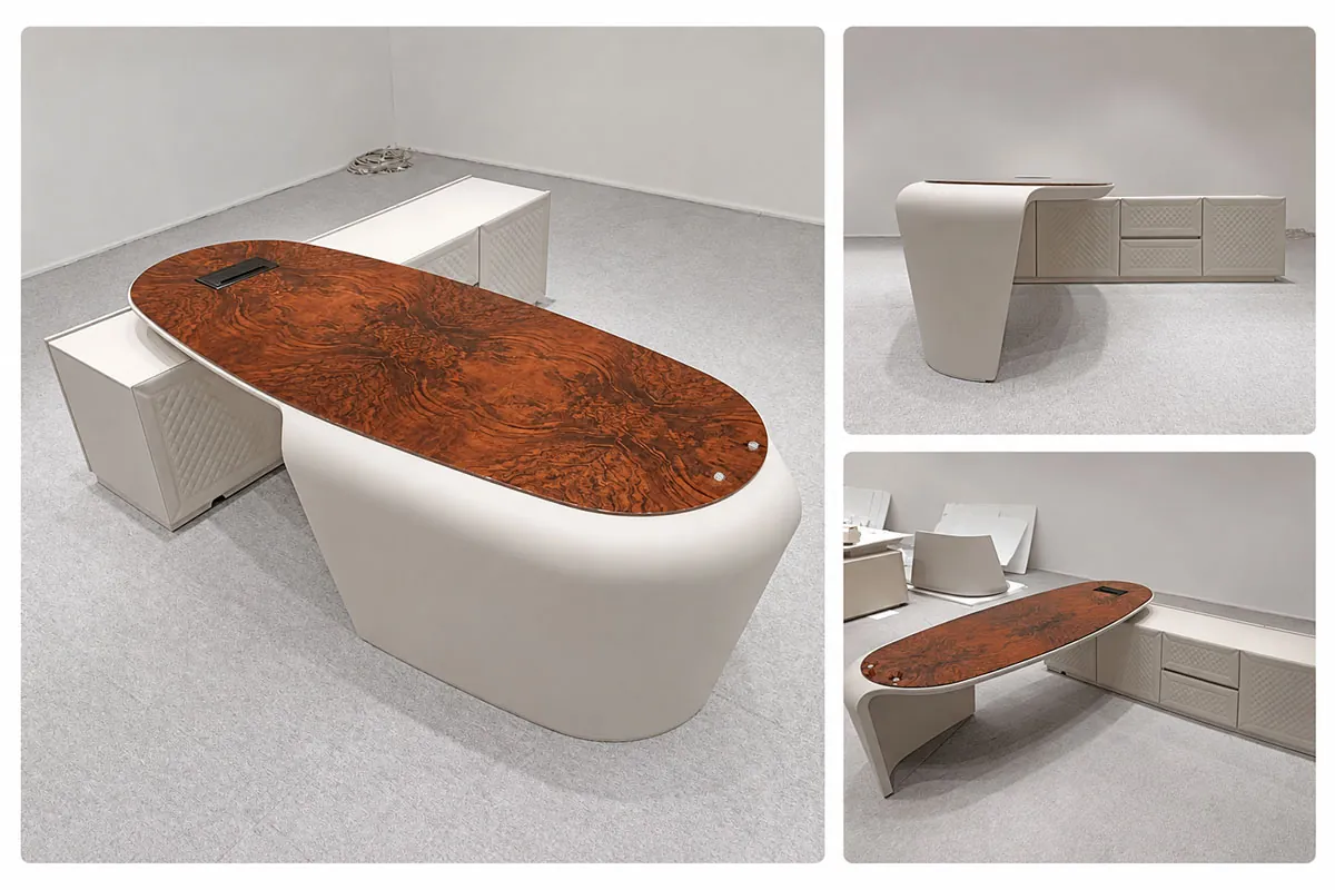 customized office desk and storage furniture supplied for a customer in thailand