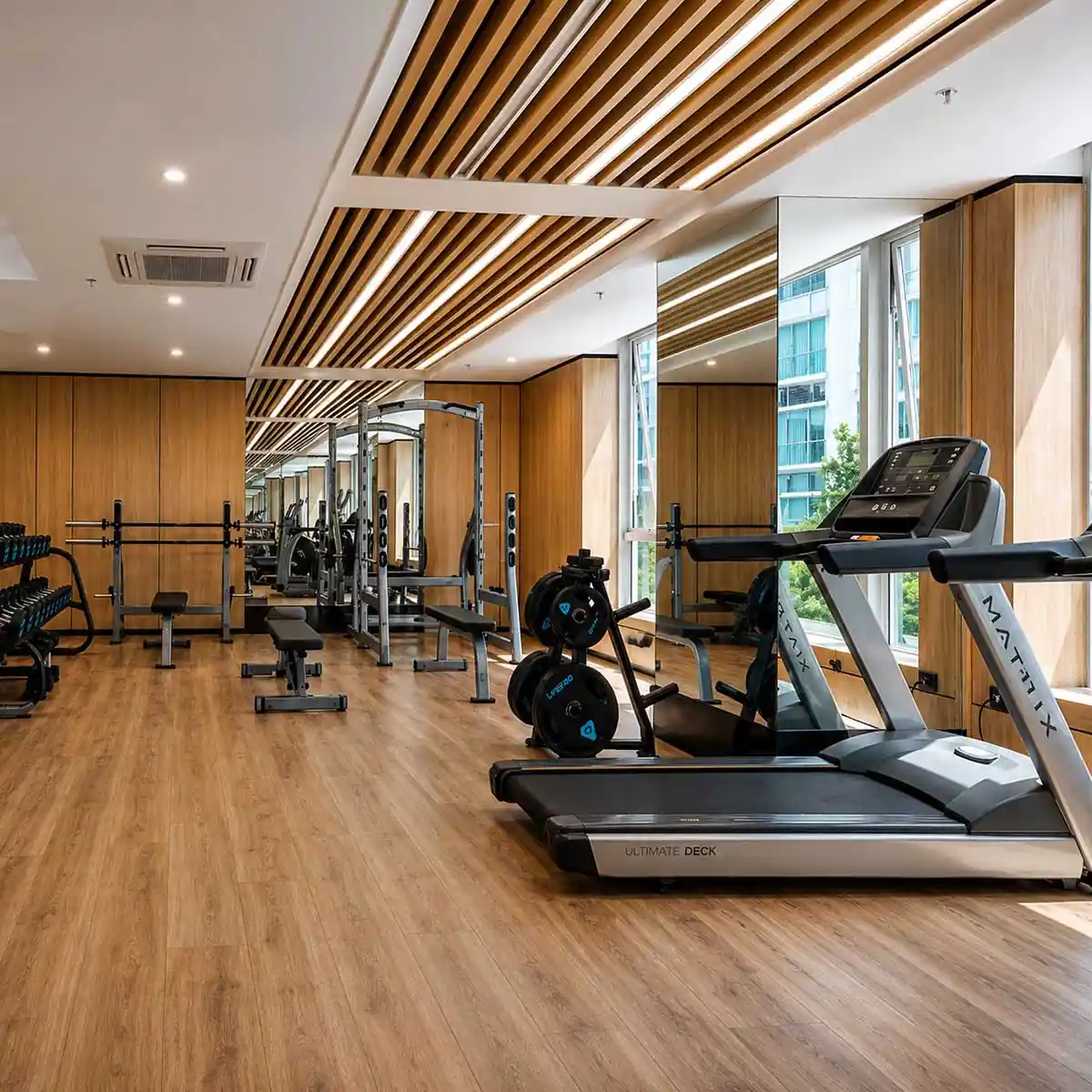 Dubai Fitness Center Commercial Interior Cladding Project | ONMUSE