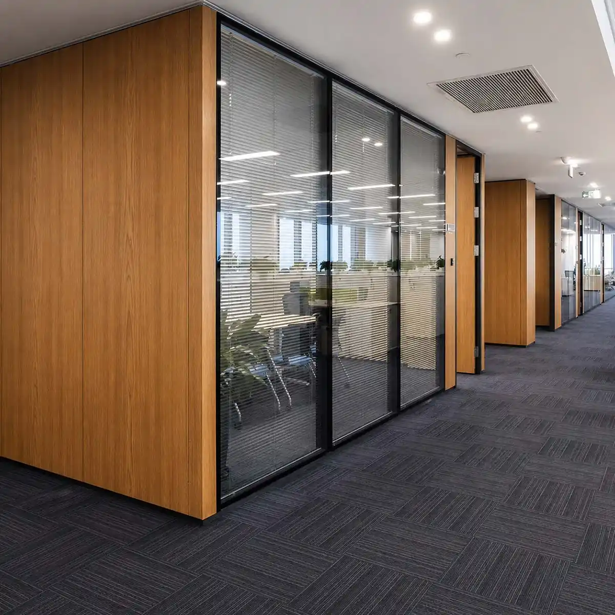 Education office renovation challenge with office zoning, privacy planning, and coordinated interior finishes
