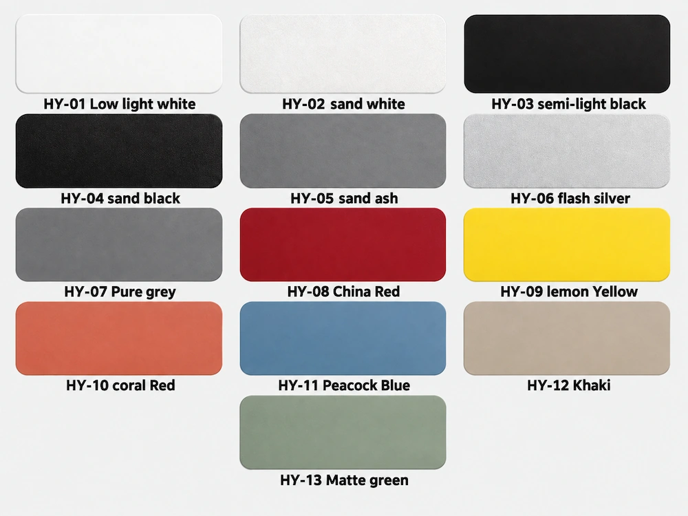 steel panel powder coating color samples for wall cladding
