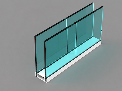 double sided glass module route for full height wall configuration review