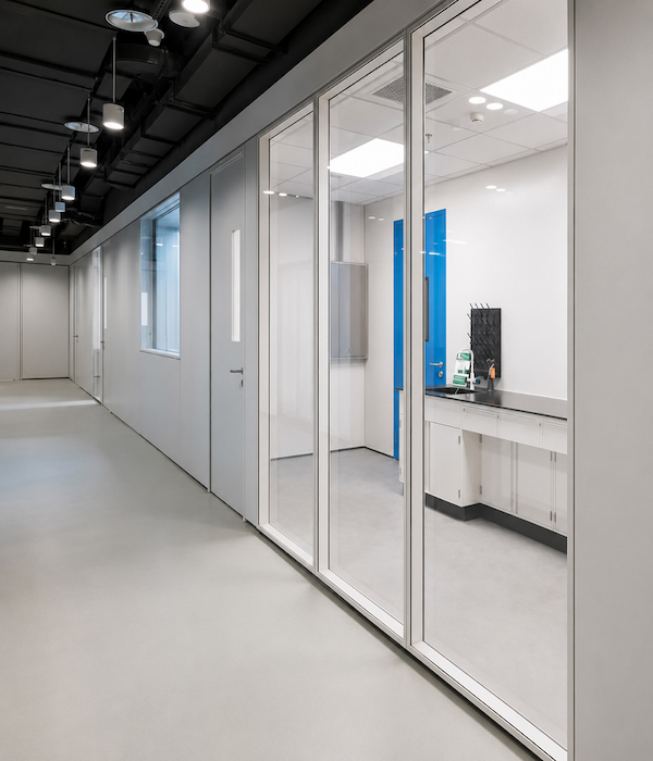 healthcare opd renovation project reference with sg 86 demountable wall and steel panel partition route