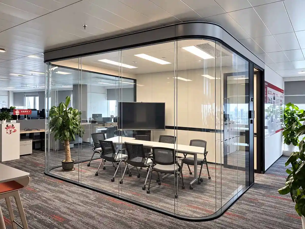 sg-100 curved glass wall application
