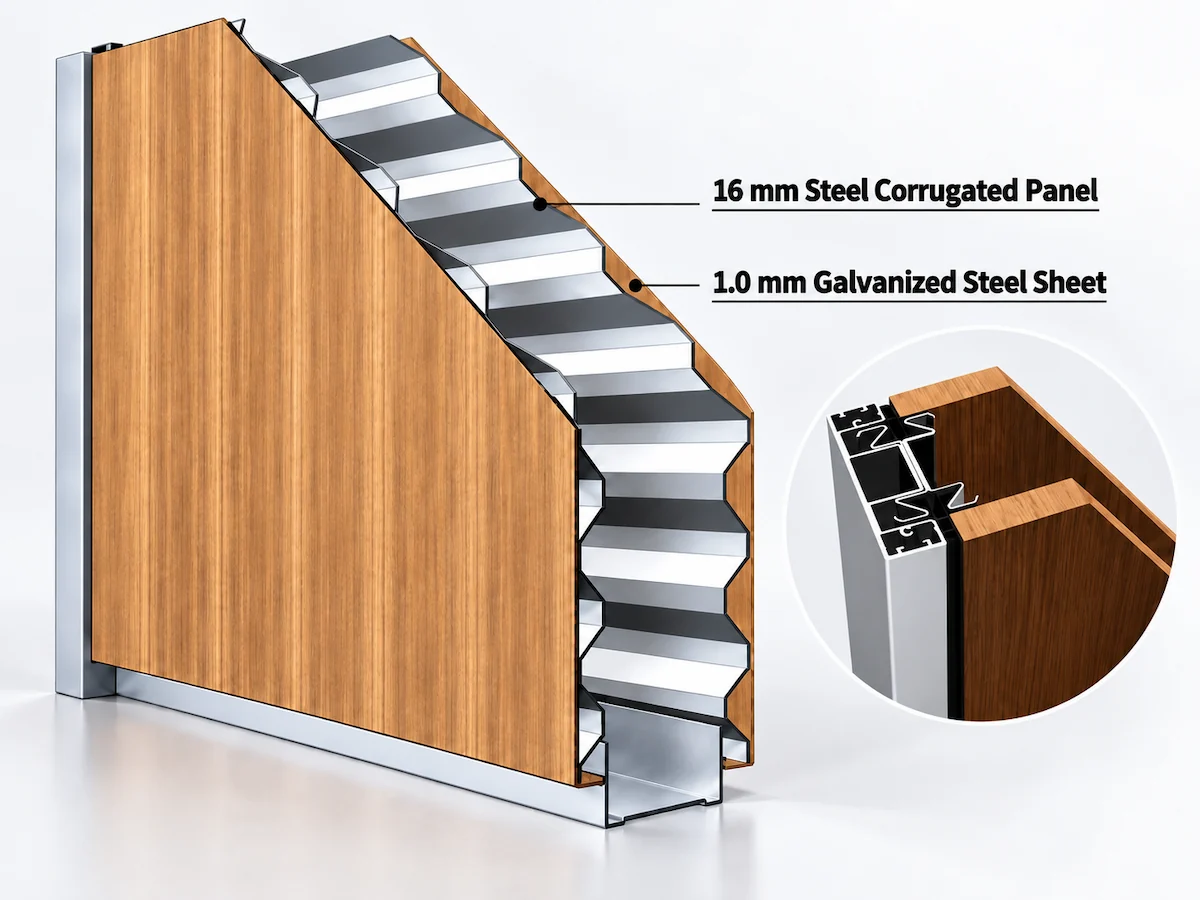 sg-100 solid panel wall configuration