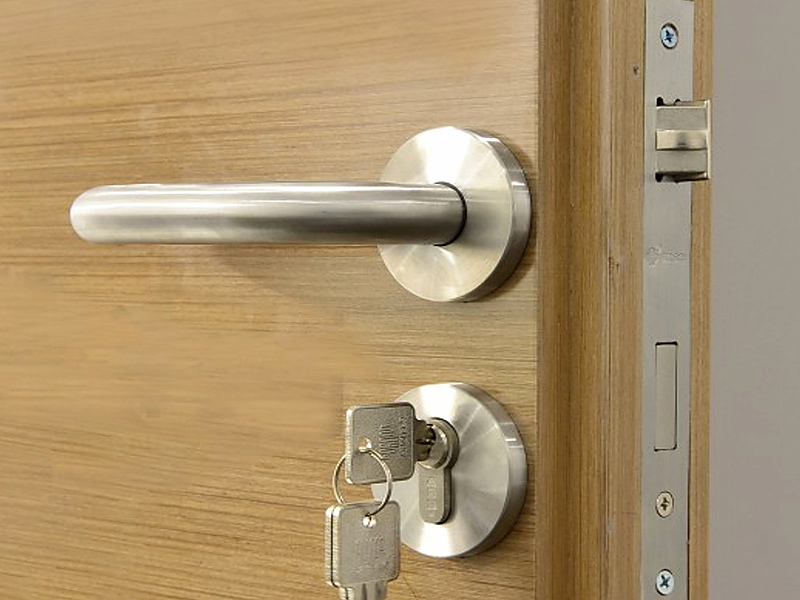 solid panel wooden door