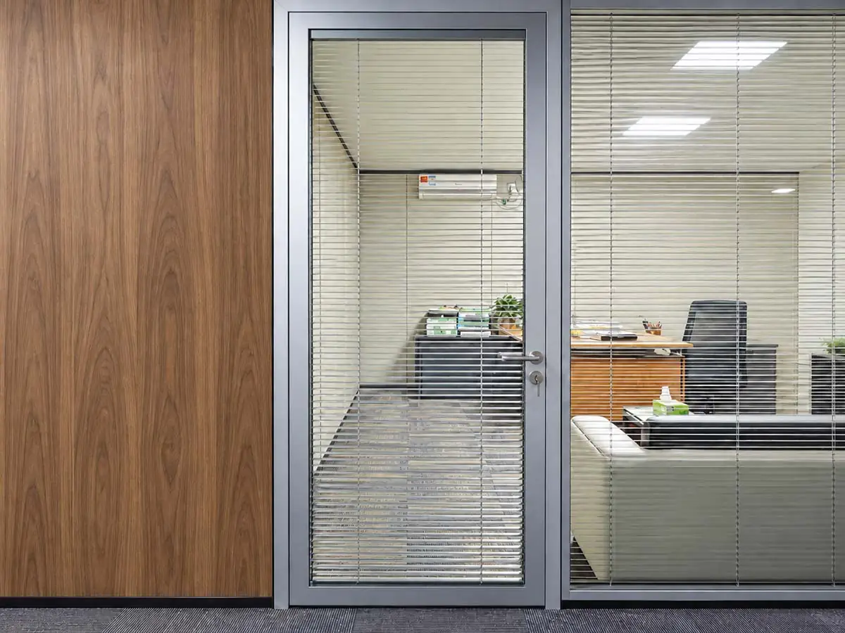 SG-40 53 mm double glass door with integrated blind