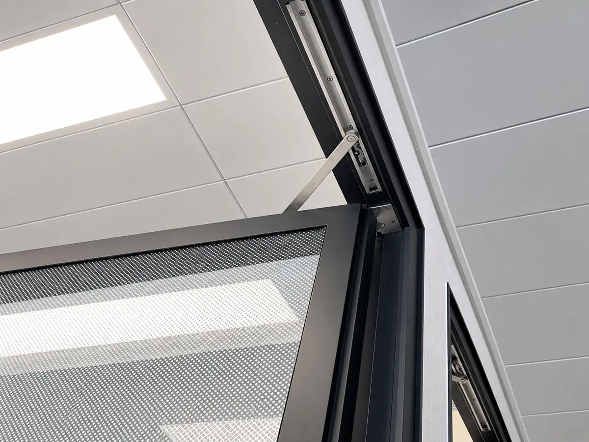 SG-40 concealed door closer integrated into the door frame