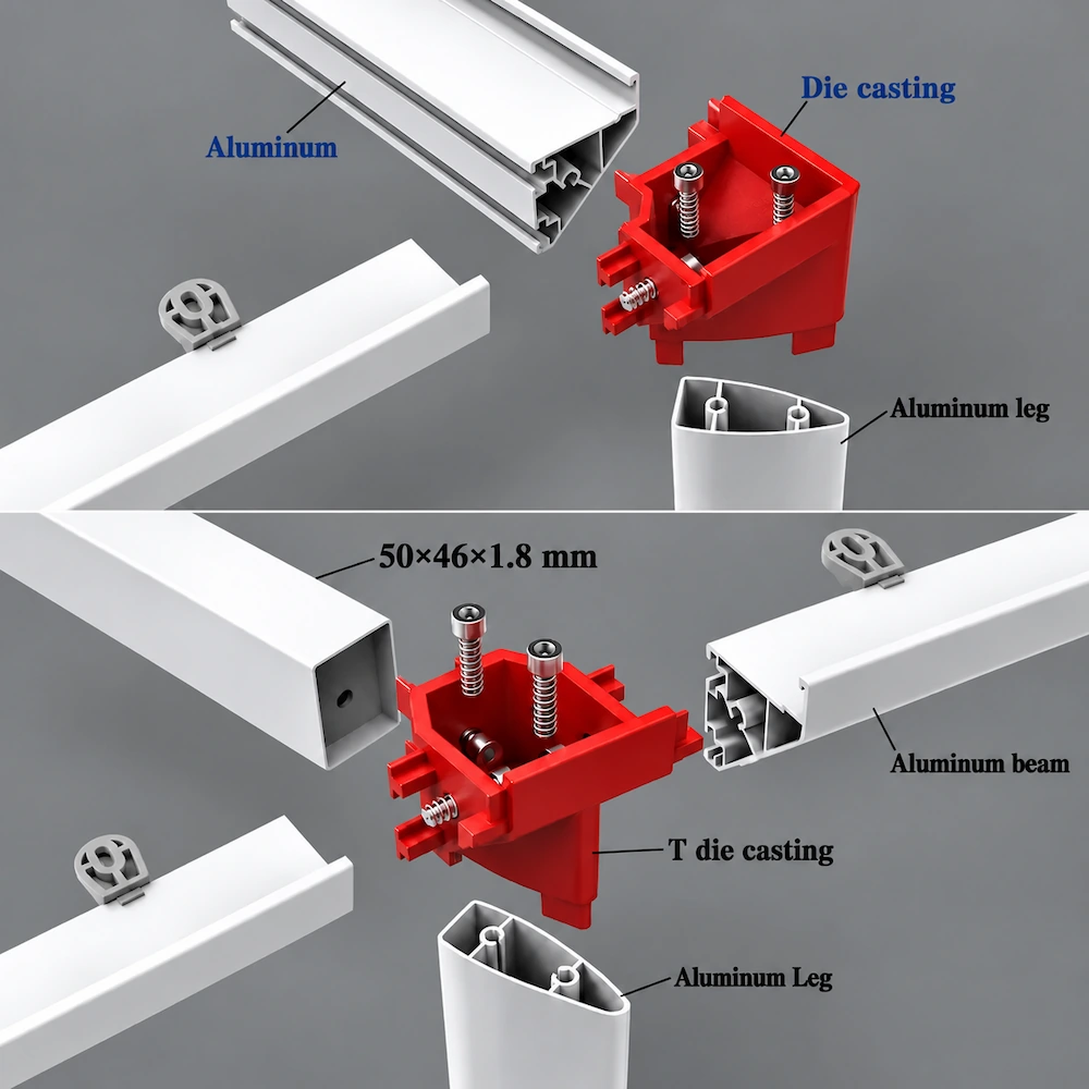 Aluminium-Desk-Frames