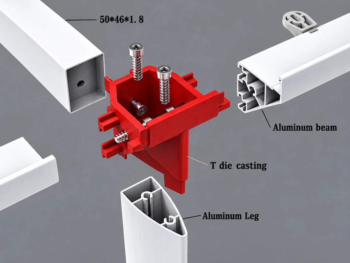 pauer aluminium frame installation and assembly connection details