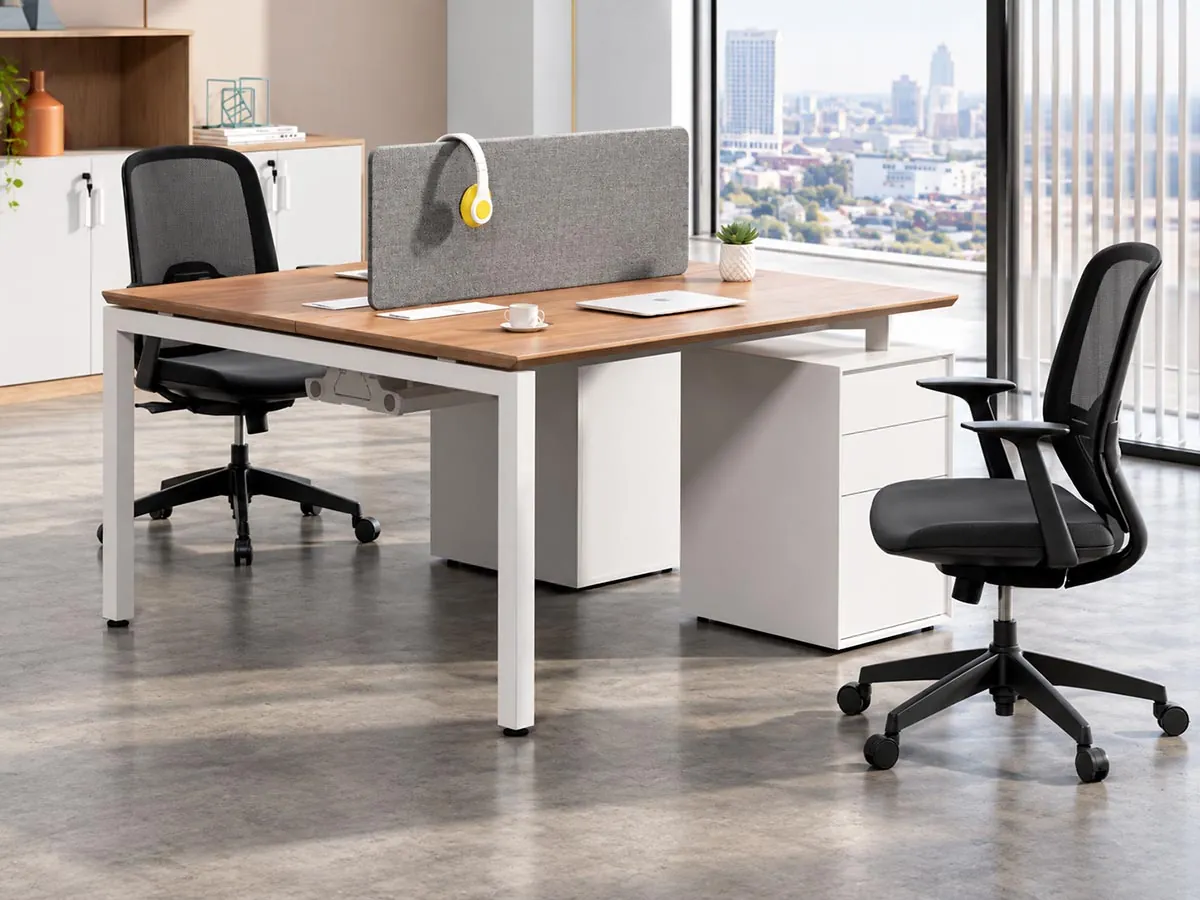 u shaped fixed height office desk frame