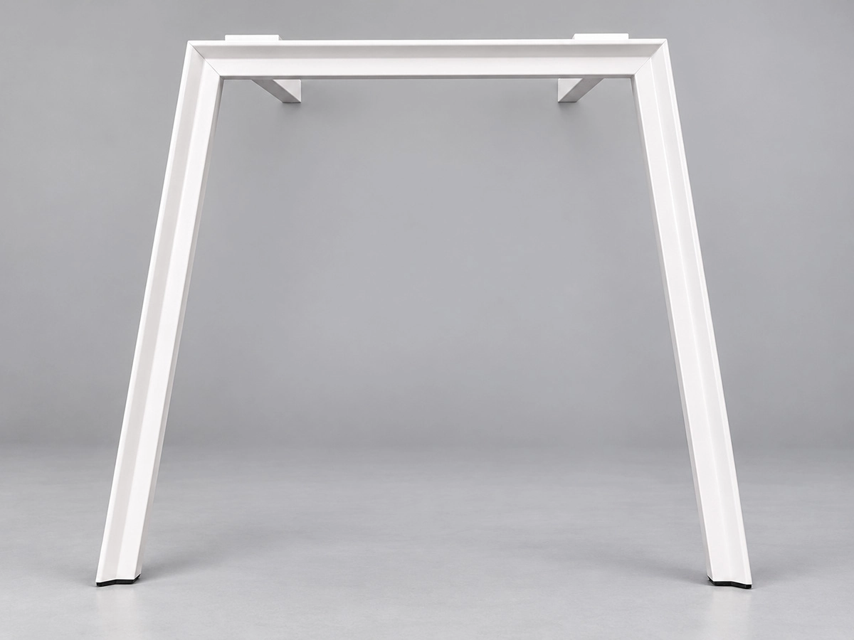 slant leg fixed height desk frame