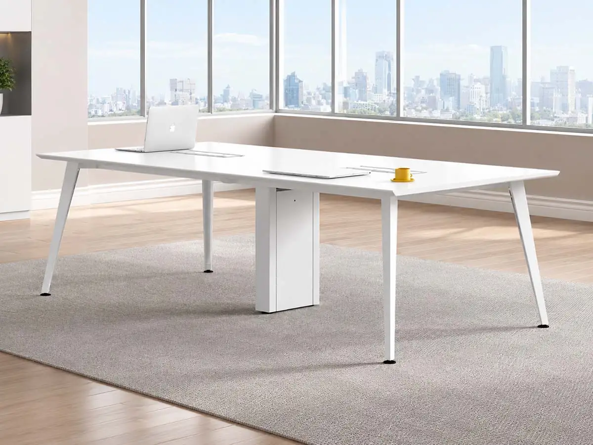 meeting table with die cast aluminium frame components
