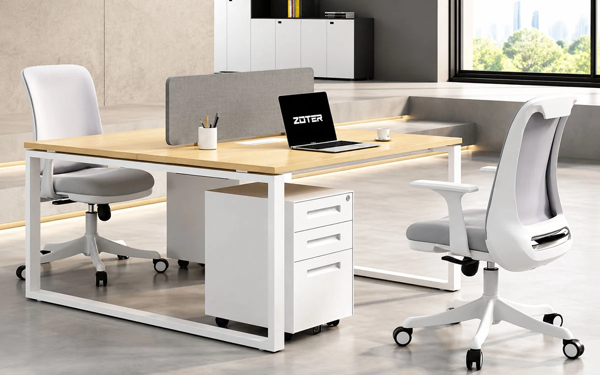 d360 face to face office workstation with opposing desk positions