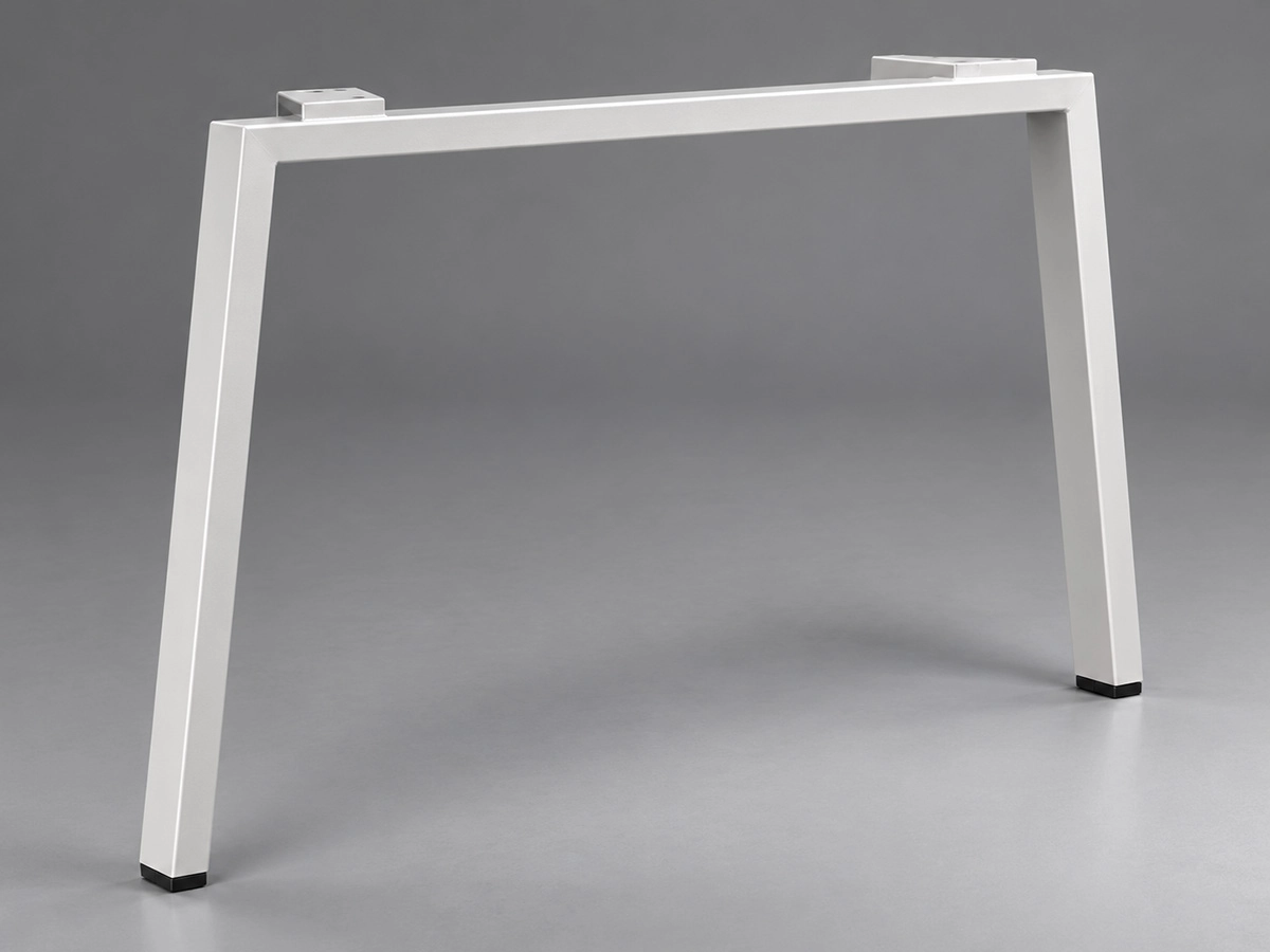 d360 slanted steel desk frame leg with angled profile