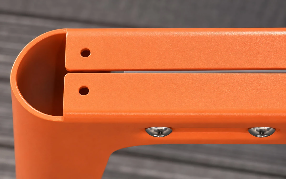 uno formed steel leg profile showing the cross section of the press formed steel plate