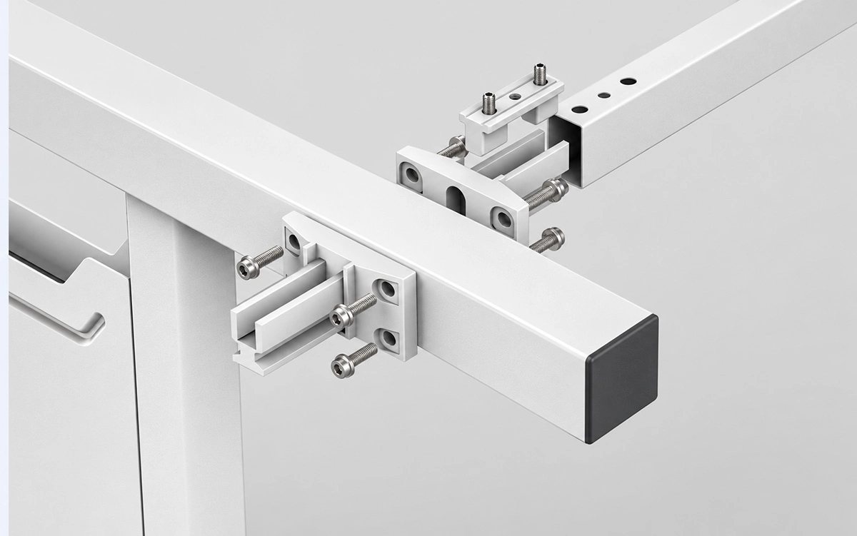 uno cross beam central wire riser and upper beam connection details