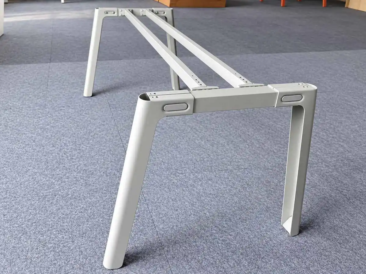 desk frame model already selected for a customer project
