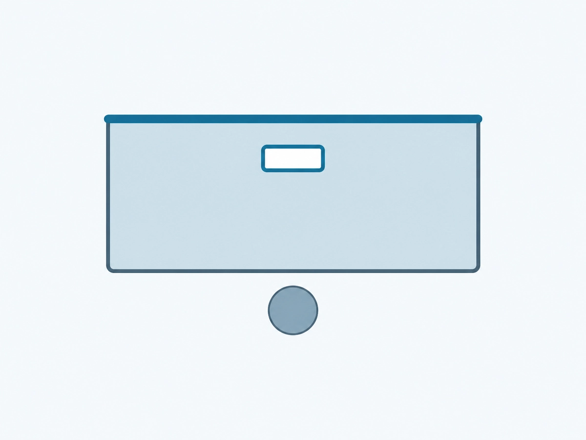 single desk configuration layout diagram