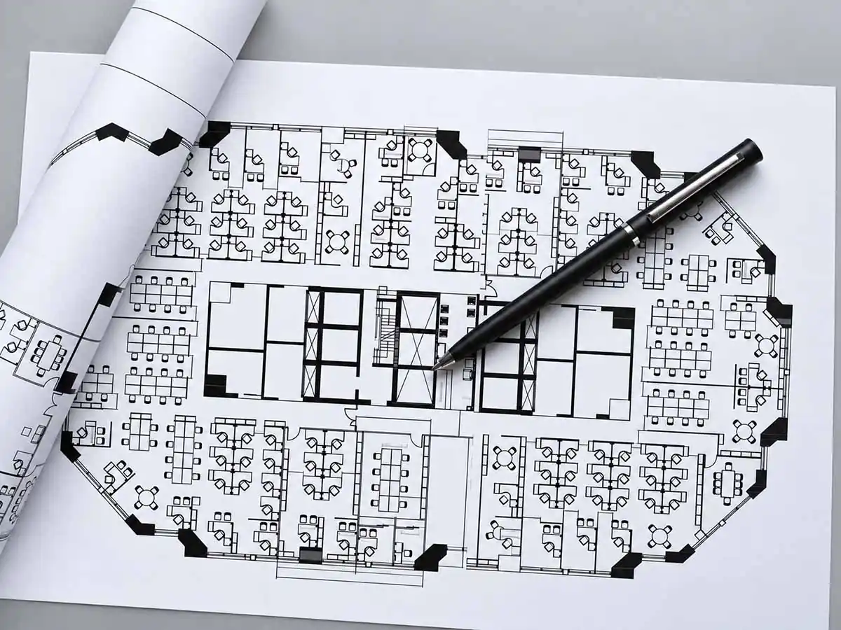 layout drawings and bill of quantities review for desk frame project