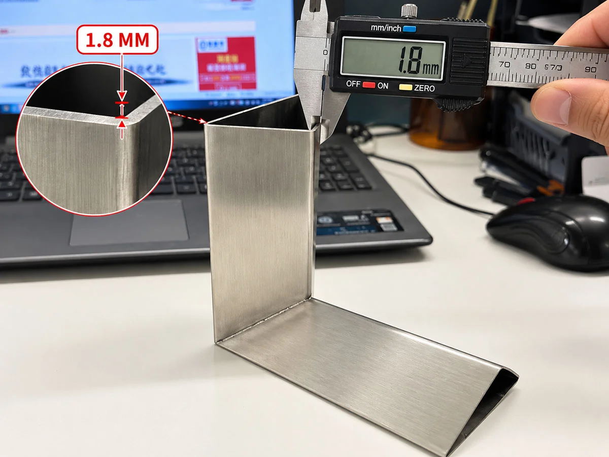steel tube wall thickness and connection method inspection