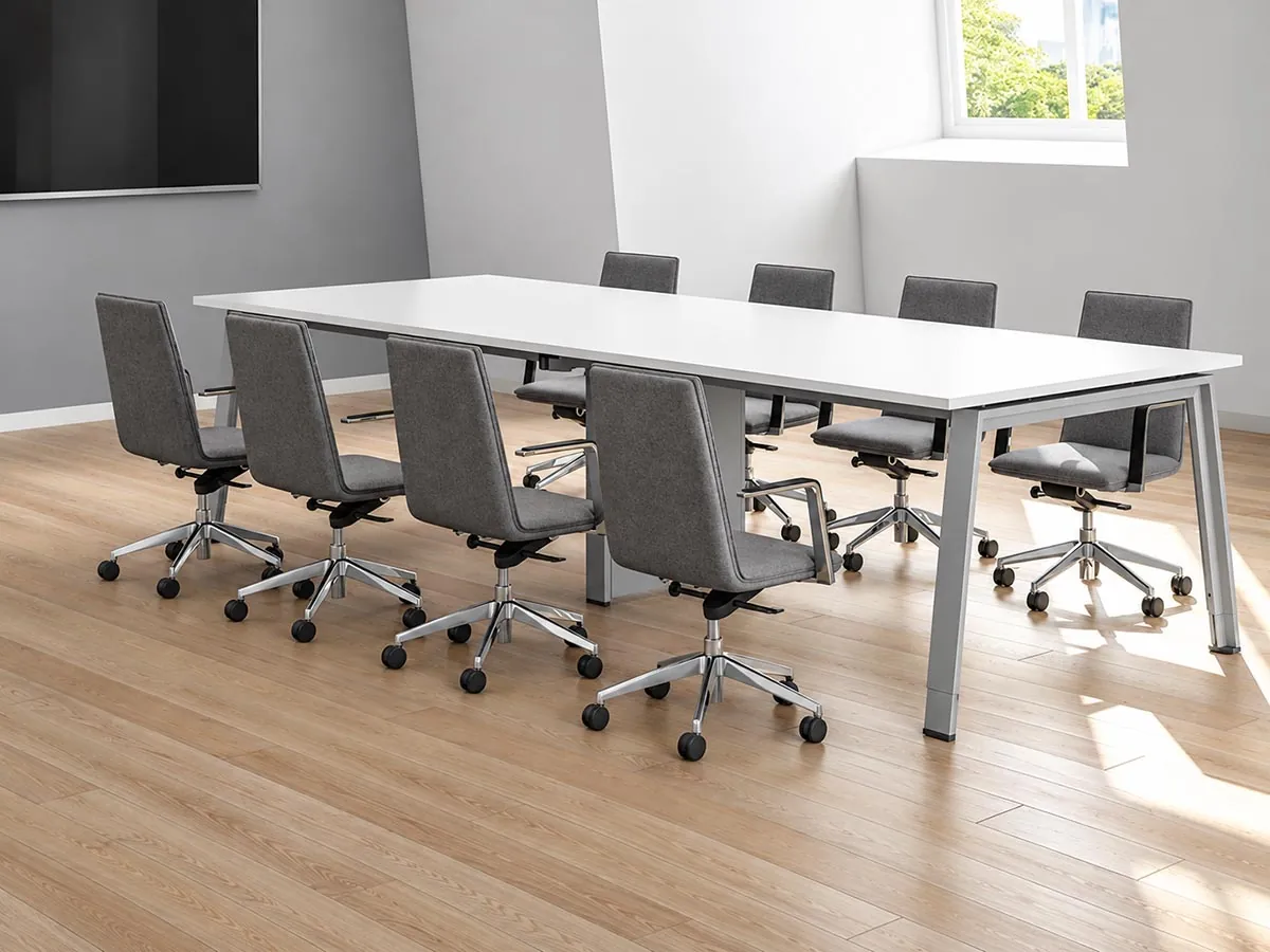 steel frame application for meeting and conference tables