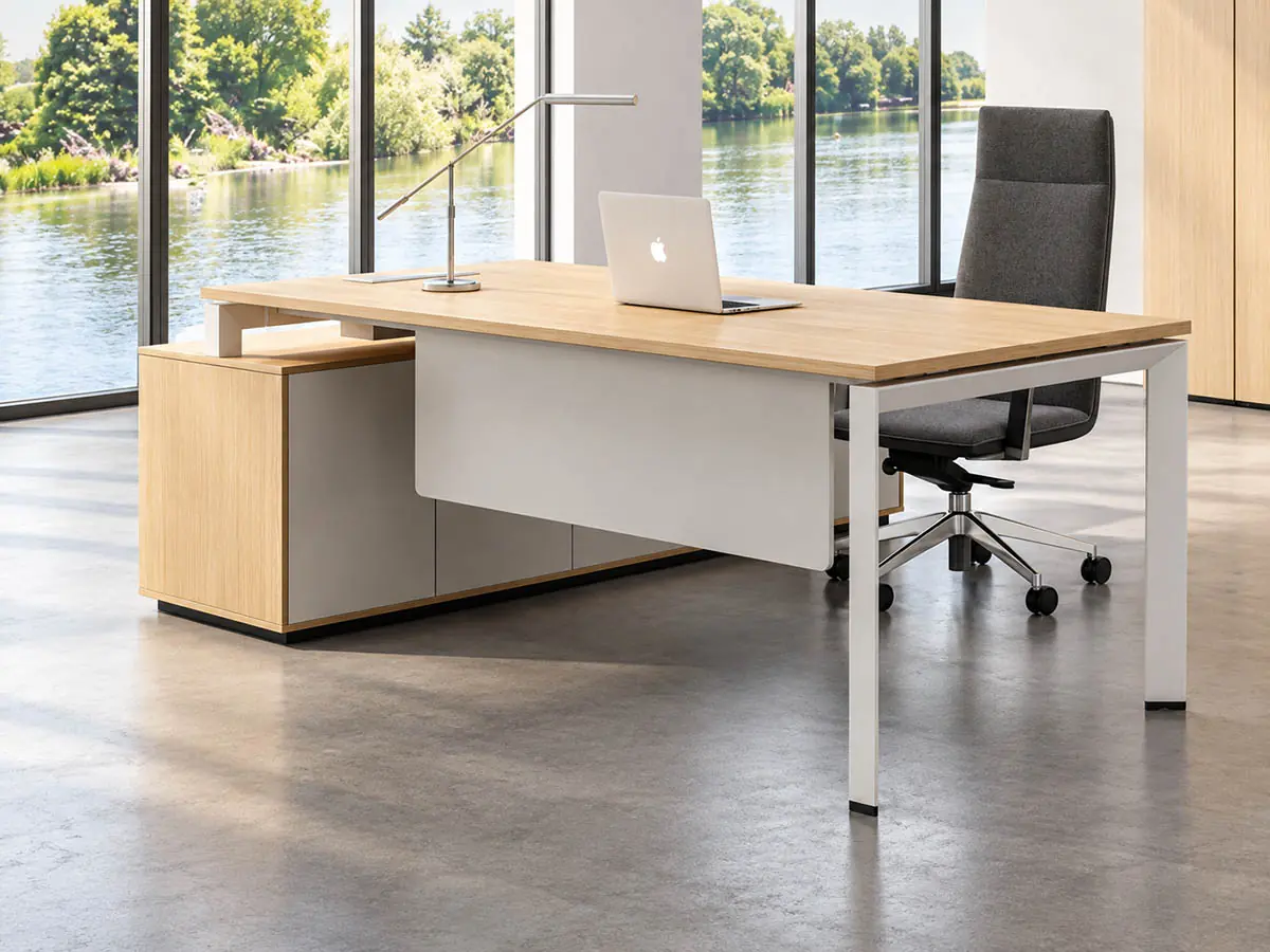 steel desk frame application for individual and manager desks