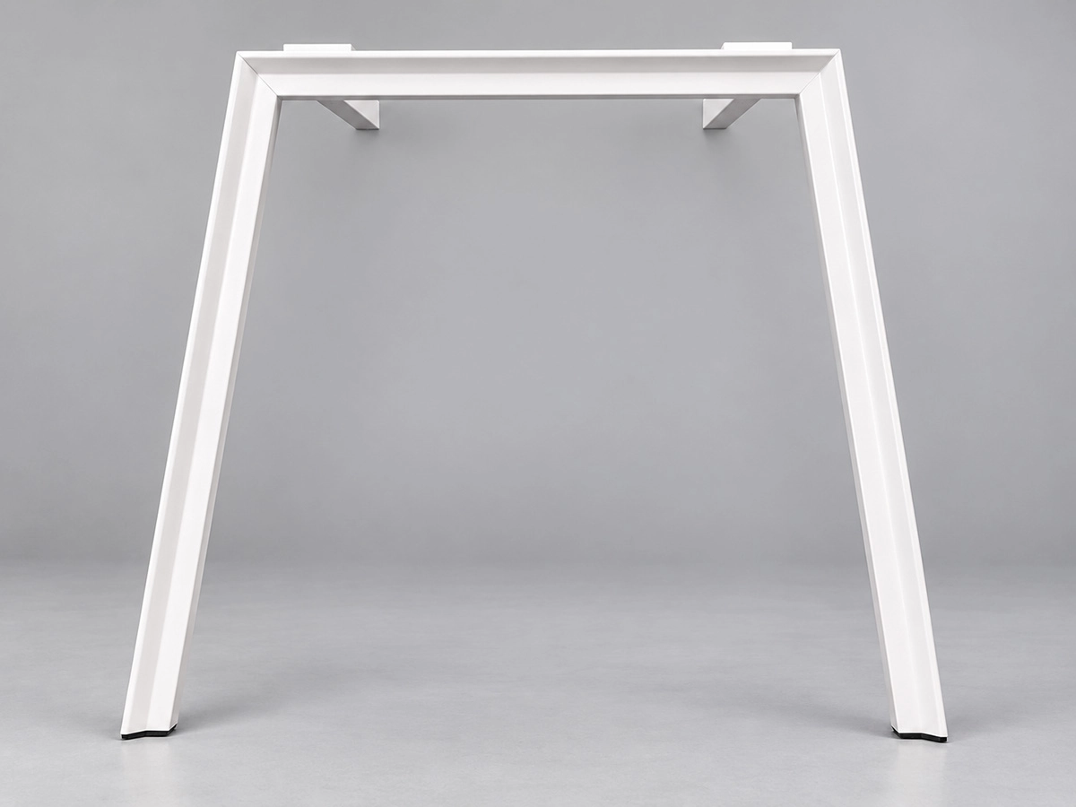 slant leg steel desk frame structure