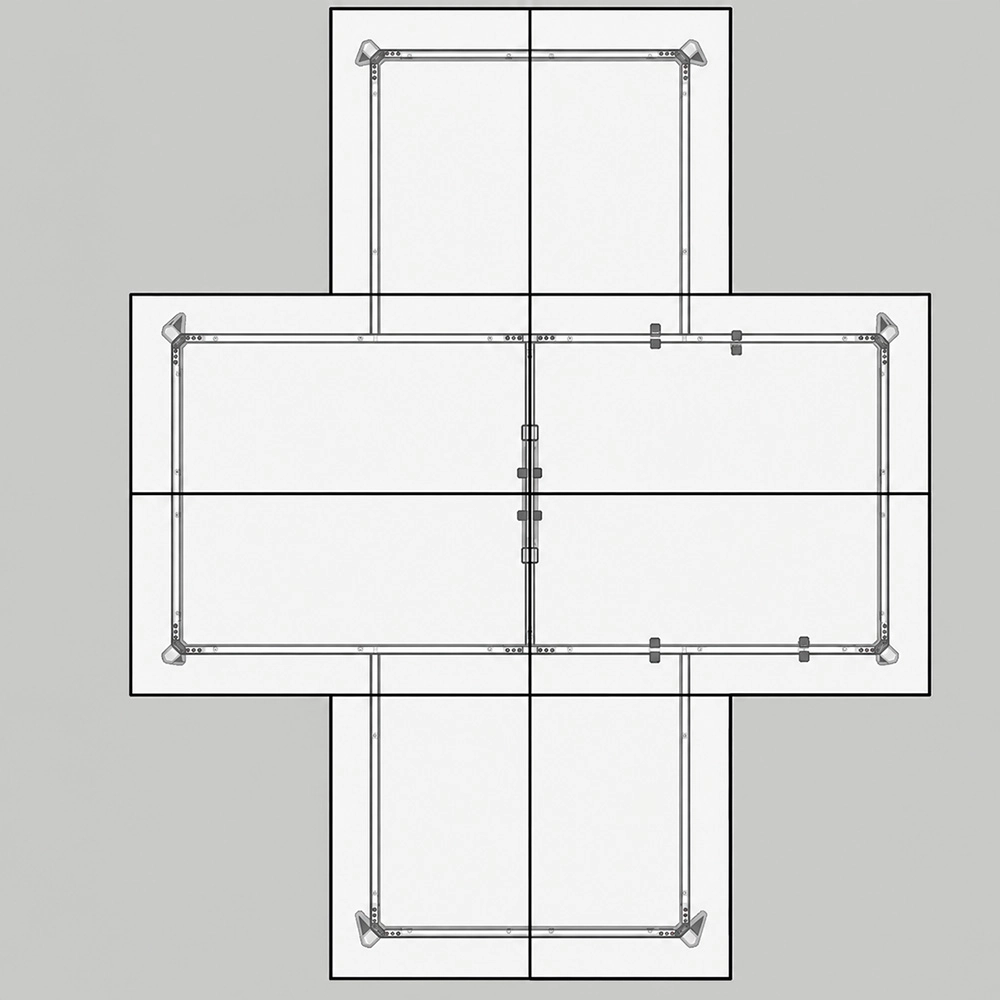 tabletop and desk frame compatibility review layout drawing