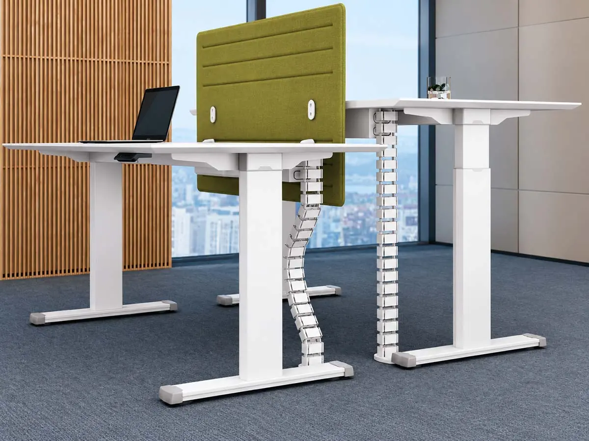abs cable spine for workstation cable routing