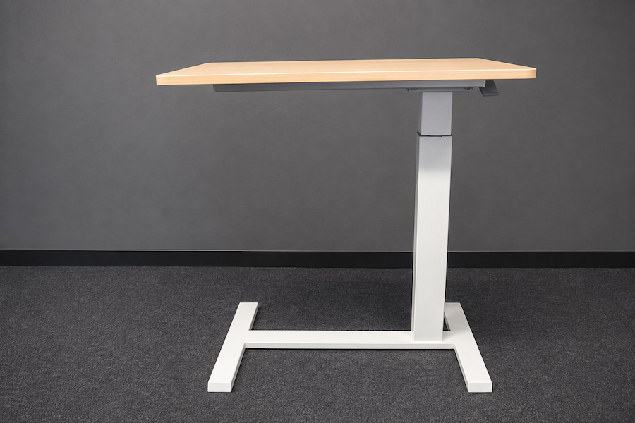 mike pneumatic height adjustable table with gas assisted lifting mechanism