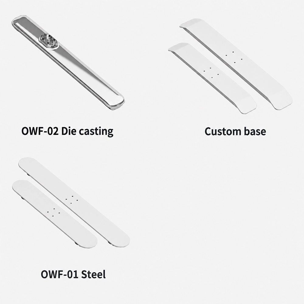 owen owf 01 steel owf 02 die casting and custom foot options
