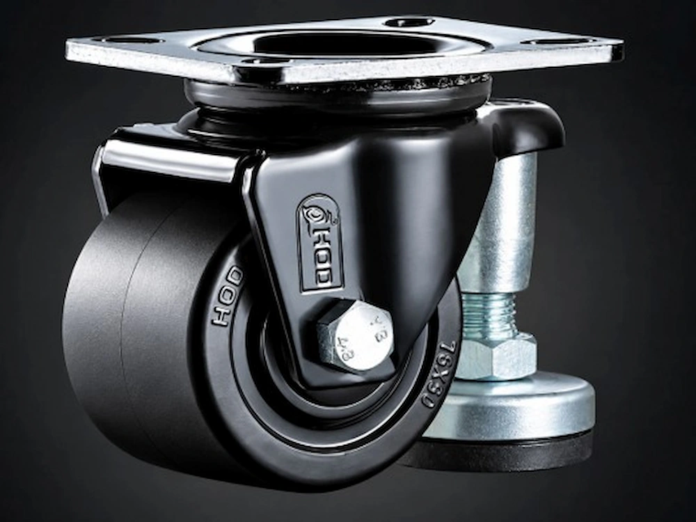 heavy duty swivel caster with adjustable leveling foot for 1 person office pod