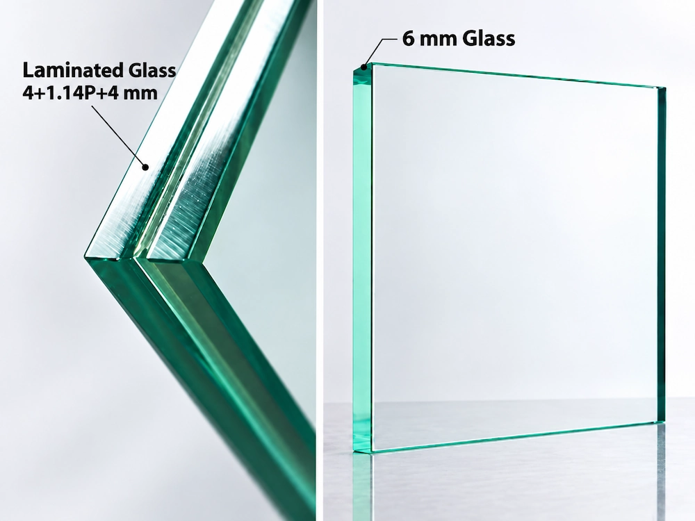 single glass and laminated glass options for 1 person office pod acoustic configuration