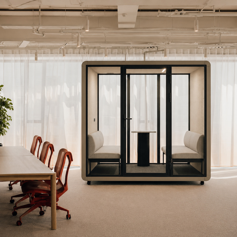 6p meeting pod front view