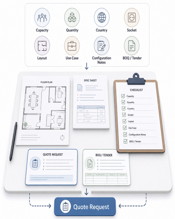 office pod capacity quote inputs