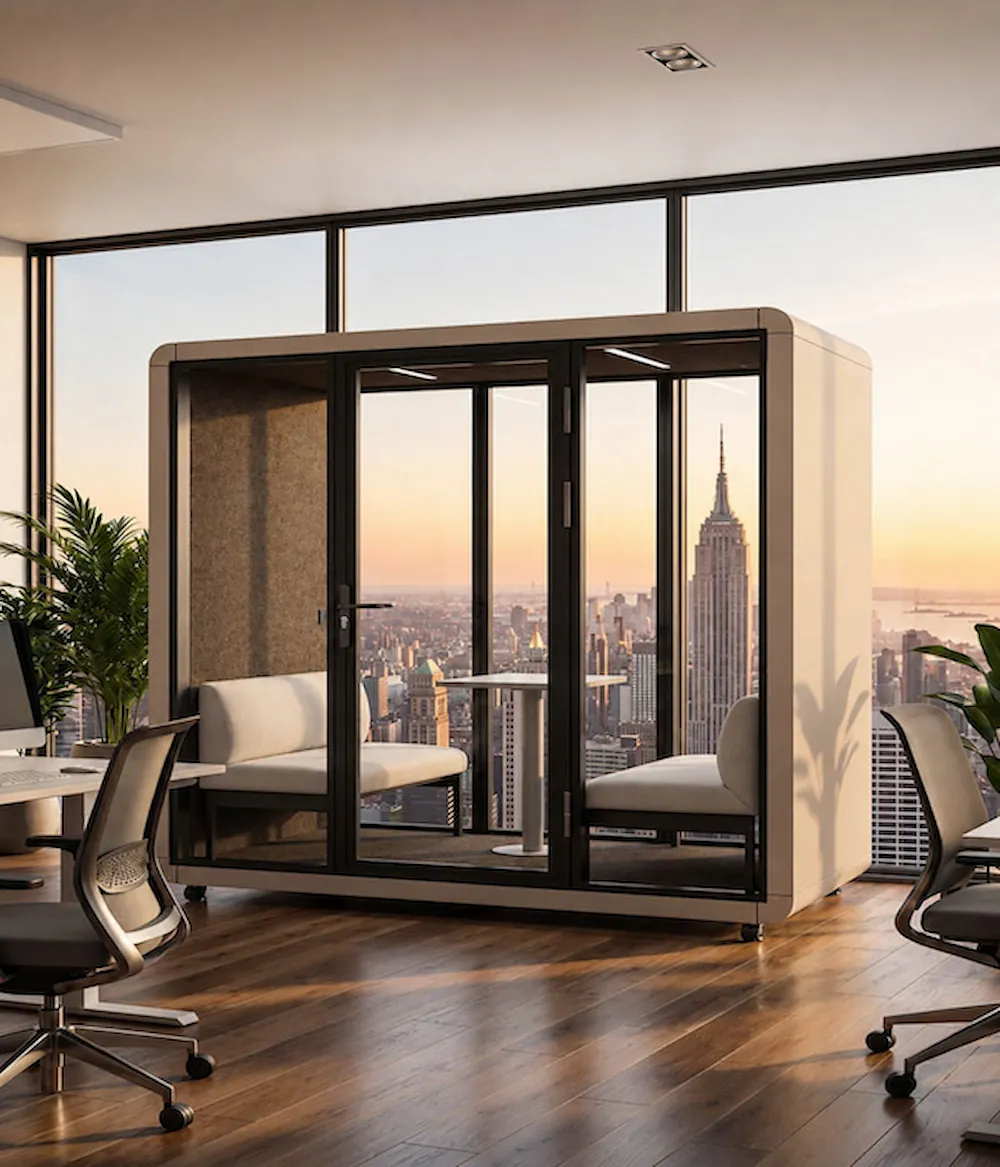 meeting pod in open space
