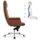 Leather Office Chair-Executive Leather Chair-Side Chair_2