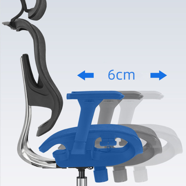 a chair with sliding seat,with 6cm extend range