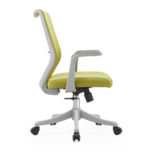 office reception chairs-side views of the a grey frame chair with fixed armrest