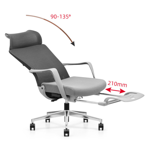 office chair with leg rest