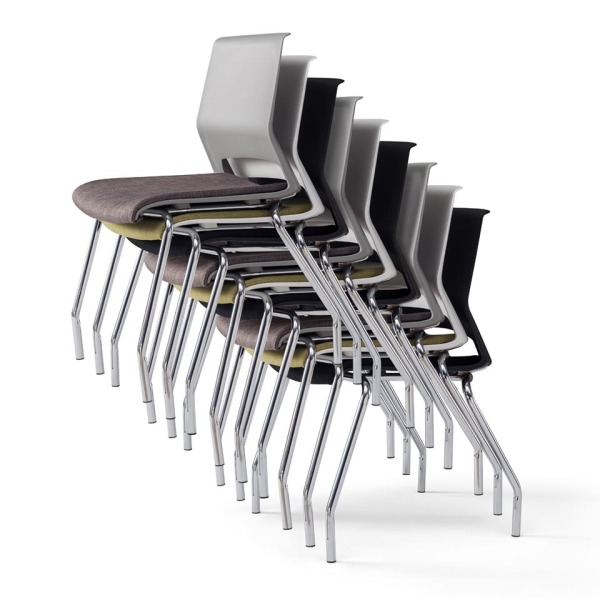 guest office chairs-9pcs chair stacked