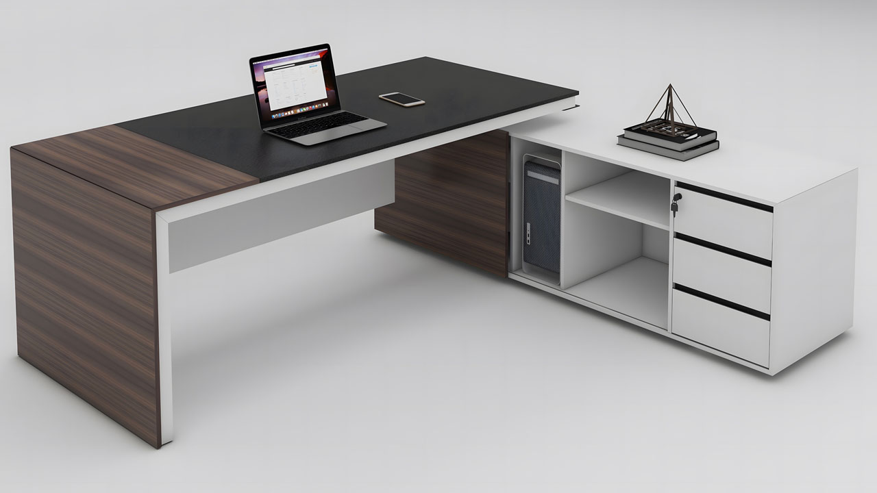 l shaped desk modern
