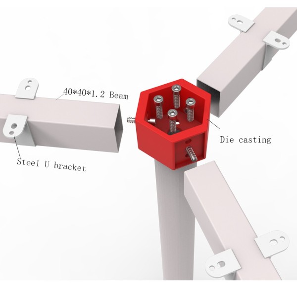 metal-legs-for-table 120 degree joint