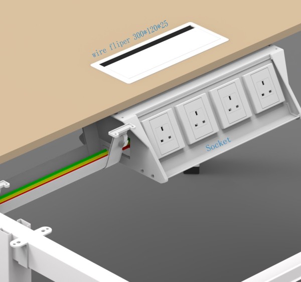 conference-room-table wire management