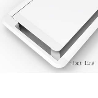 Wire Grommet Metal Rectangle Wire Cable Grommet Hole Cover for Computer Desk Table