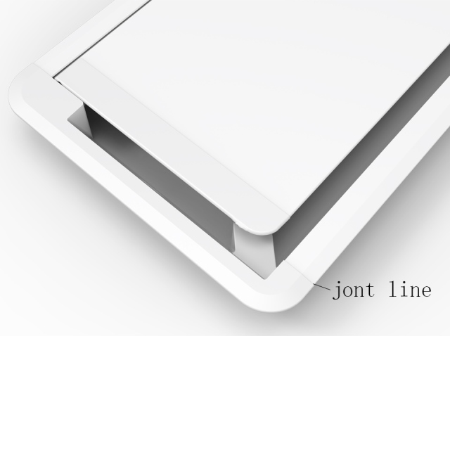 Wire Grommet Metal Rectangle Wire Cable Grommet Hole Cover for Computer Desk Table_0