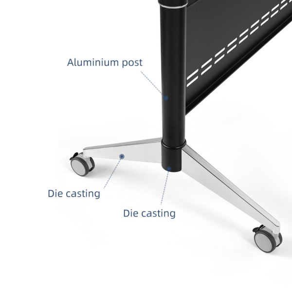 black-folding-table details