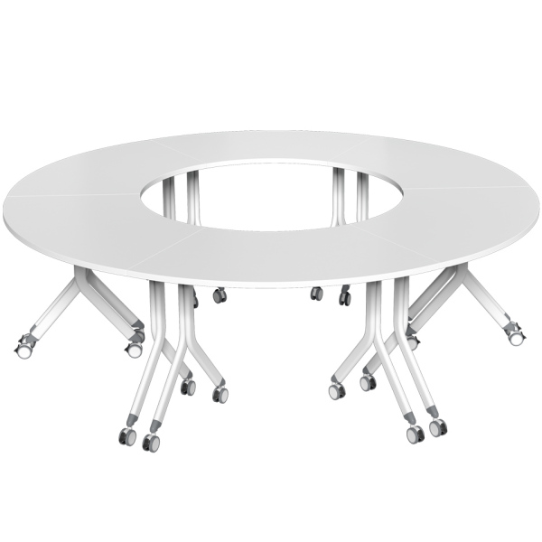 white round folding table