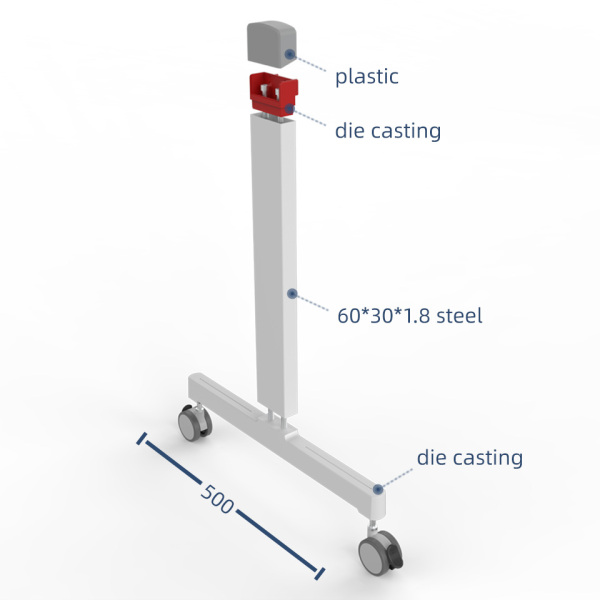 folding desk table leg details specification